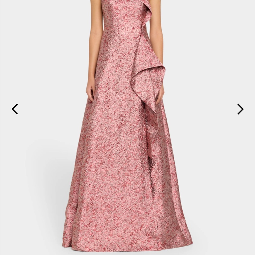 Teri Jon One Shoulder Pink Gown